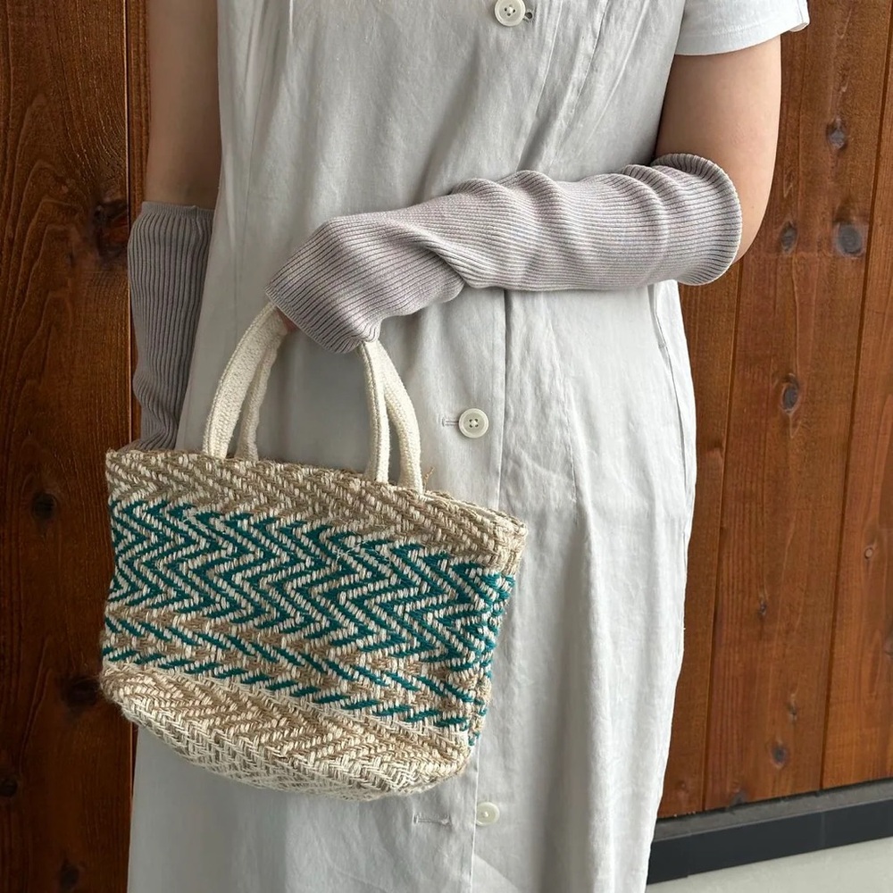 Muji Indian Handwoven Mini Tote Bag